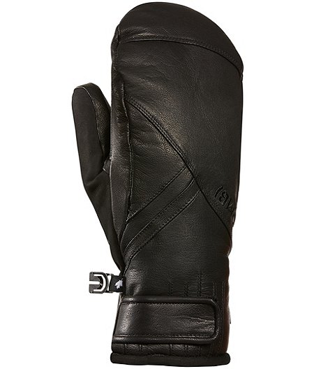Women's Distinct Water Resistant Leather Mittens - ONLINE ONLY