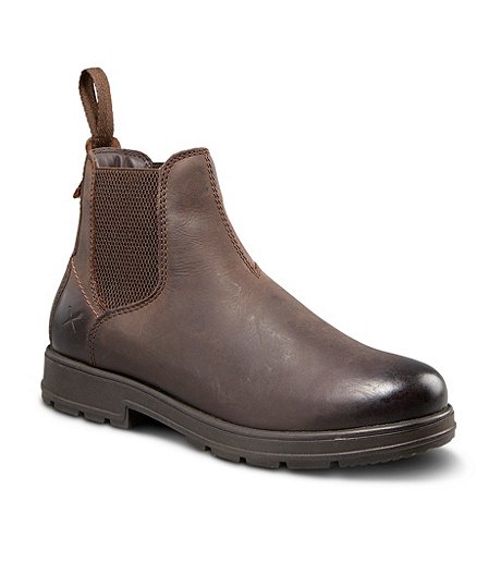 Men's Kingston Leather Chelsea Boots - Dark Brown