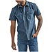 Men's Woven Short Sleeve Button Down Cotton Plaid Shirt