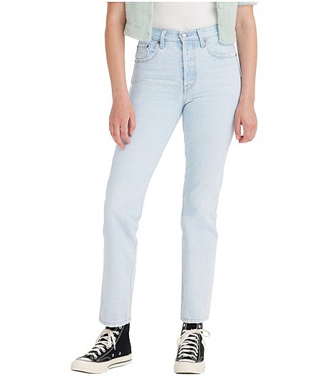 Women's 501 High Rise Straight Leg Jeans - Light Indigo