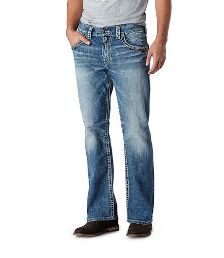 Silver Jeans Co Mens Gordie Loose Fit Straight Leg Jeans 