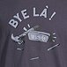 T-shirt graphique en coton à col ras du cou et à manches longues pour hommes, Bye LA
