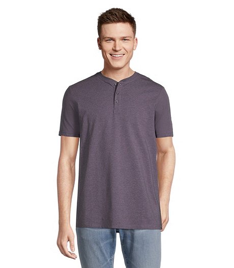 Men's Stretch Short Sleeve Henley Shirt