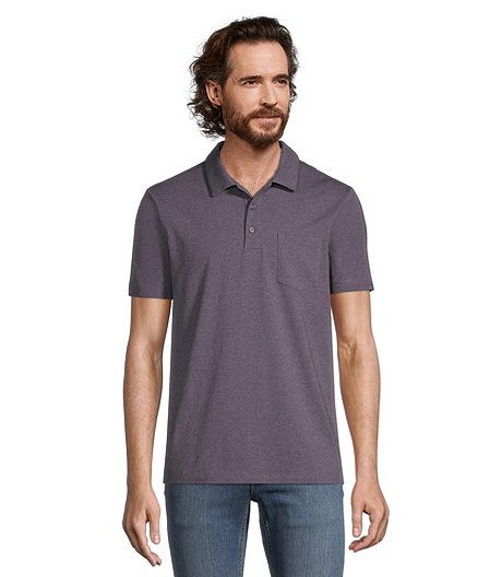 Men's 3 Button Stretch Polo Shirt