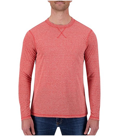 Men's Mathew Long Sleeve Flatlock Knit Crewneck T Shirt