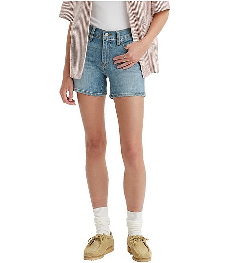 Women's Mid Rise Slim Fit Jean Shorts