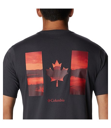 Men's Rockaway River Flag Graphic Crewneck Cotton T Shirt