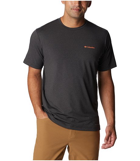 Men's Tech Trail Shady Peaks Omni-Shade Graphic Crewneck T Shirt