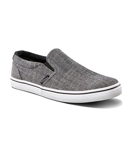 Men's Saturna FreshTech Slip-On Sneakers - Black/White