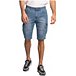 Men's Enrique Bermuda Mid Rise 12 inch Cargo Jean Shorts - Light Wash