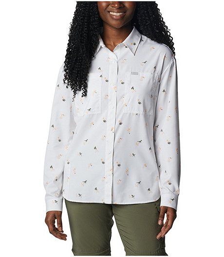 Chemise boutonnée à manches longues avec protection Omni-Shade pour femmes, Silver Ridge