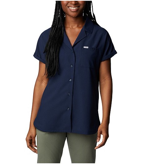 Chemise boutonnée à manches courtes avec FPS 50 et Omni-Shade pour femmes, Sun Drifter