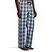 Men's Woven Plaid Lounge Pants With Elastic Waistband and Drawstring