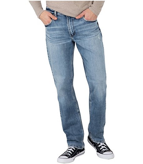 Men's Machray Oversized Classic Fit Straight Leg Distressed Jeans - Online Only