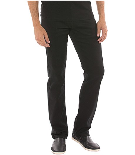 Men's Brad Oversized Slim Fit Stretch Pants - Black