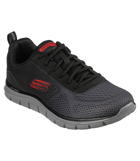 Chaussures de sport avec filet pour hommes, Track Ripkent - noir/rouge
