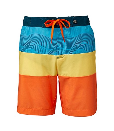 Youth Boys' Swim Board Shorts with UPF 40 Sun Protection