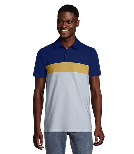 Men's Fletcher Colourblock Short Sleeve Polo Shirt