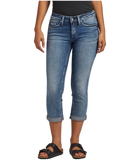 Women's Britt Curvy Fit Low Rise Capri Jeans