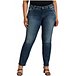 Women's Curvy Elyse Mid Rise Straight Leg Jeans Plus Size - ONLINE ONLY