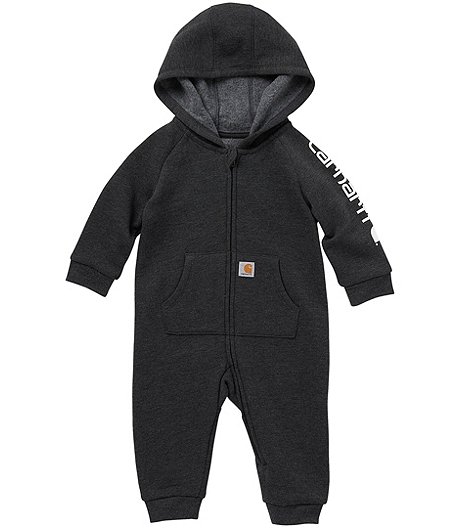 Baby Boys' Zip Front Hooded Coveralls