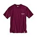 Men's Line Graphic Pocket Crewneck Cotton Work T Shirt