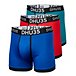 Men's 3 Pack Microfibre Heat Press Boxer Briefs Underwear