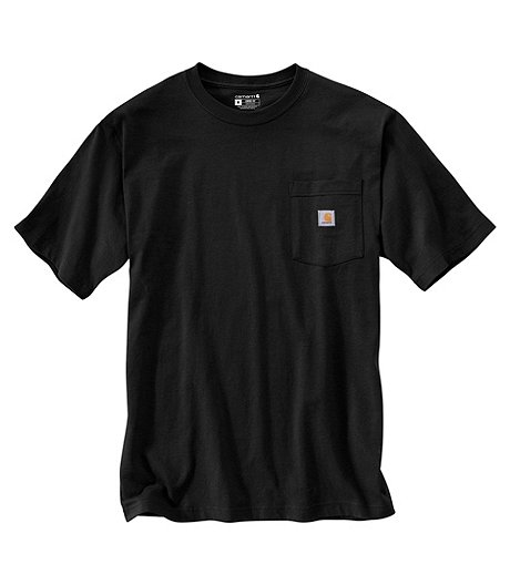 T-shirt de travail en coton à col ras du cou et à logo graphique sur motif camouflage pour hommes