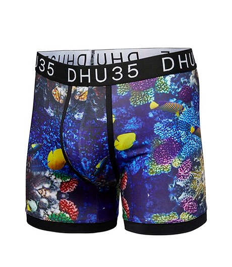 Men's Fashion Photo Real Microfiber Boxer Briefs Underwear