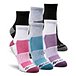 Women's 6 Pack Athletic Quarter Crew Socks with Arch Support