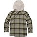 Youth Boys' Long Sleeve Button Front Hooded Flannel Shirt