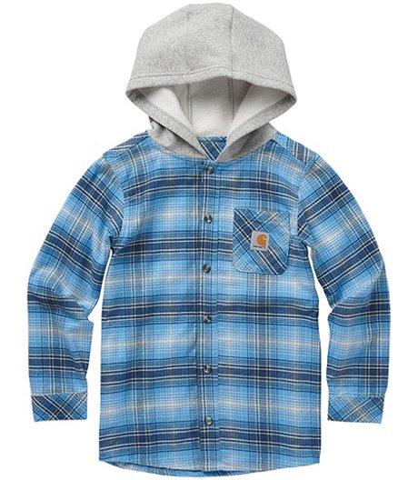 Youth Boys' Long Sleeve Button Front Flannel Shirt