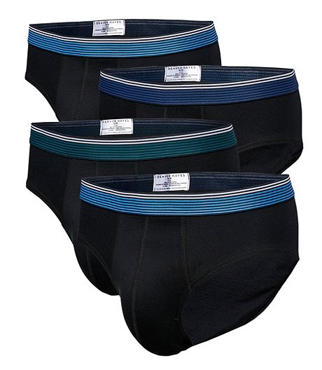 Men's 4 Pack Yarn Dye Sport Briefs