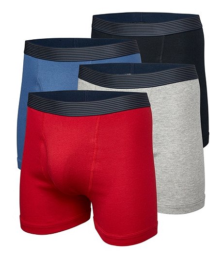Men's 4 Pack Classic Boxer Briefs Underwear