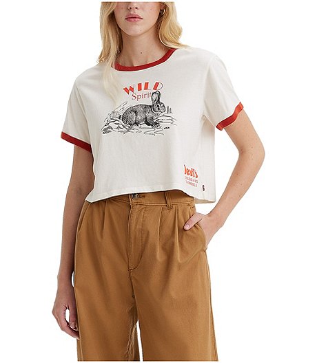 Women's Graphic Homeroom Cropped T Shirt