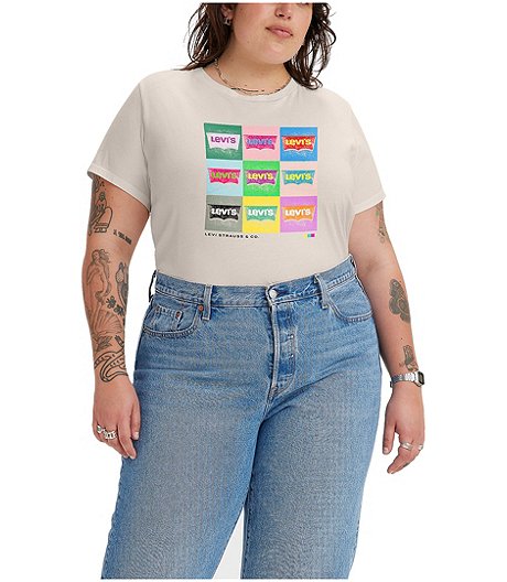 Women's Perfect Tee Crewneck T Shirt - Plus Size