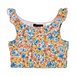 Youth Girls' Sleeveless Crop Top - Floral Print