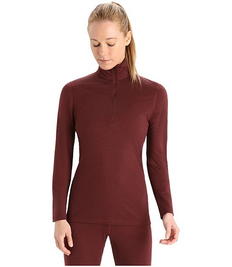 Women's 200 Oasis Long Sleeve Half Zip Base Layer Top - ONLINE ONLY