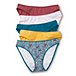 Women's 5 Pack Cotton 4-Way Stretch Bikini Underwear