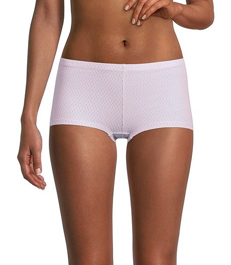 Women's 3 Pack Cotton 4-Way Stretch Boyshorts Underwear