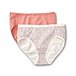 Women's 2 Pack Perfect Fit Cotton Stretch Hi Cut Panty Underwear