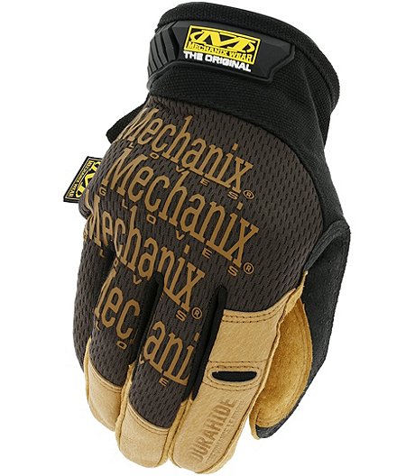 Unisex 1 Pair Durahide Leather Palm Utility Gloves - Tan Black