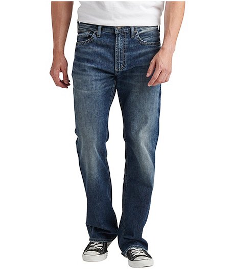 Men's Zac Relaxed Fit Straight Leg Comfort Stretch Denim Jeans