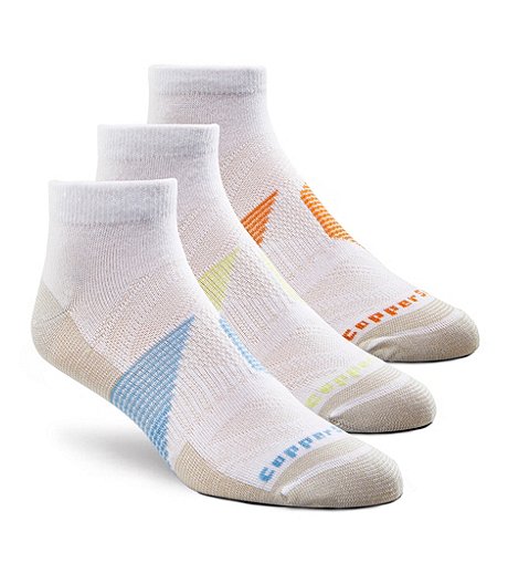 Men's 3 Pack Extreme Athletic Low Cut Socks with Moisture Guard