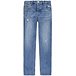Youth Unisex 501 Mid Rise Straight Leg Distressed Jeans