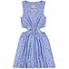Girls' Knit Cut-Out Paisley Print Sleeveless Dress