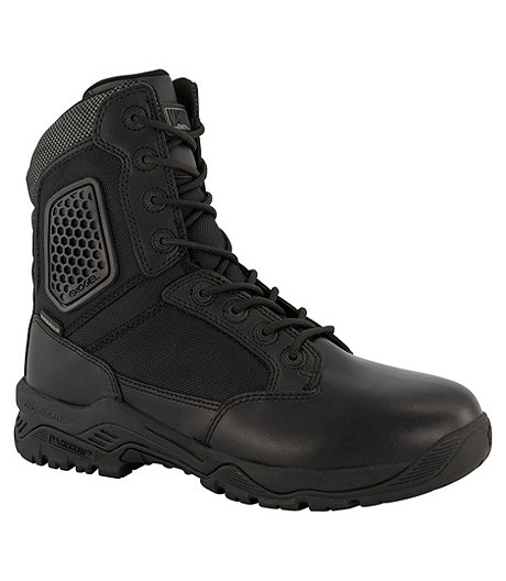 Men's 8 Inch Stealth Force 2 Non-Safety Toe Side Zip Tactical Work Boots