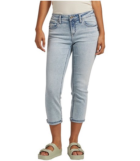 Women's Elyse Curvy Fit Mid Rise Capri Jeans