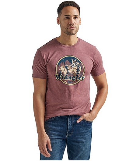 Men's Desert Coyote Crewneck Graphic T Shirt