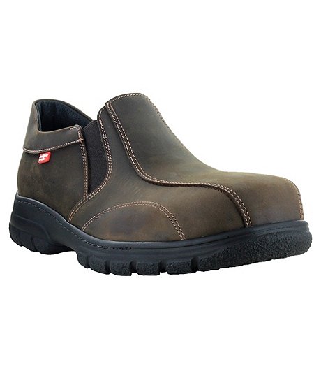 Men's Quentin Composite Toe Composite Plate Leather Slip On Safety Shoes